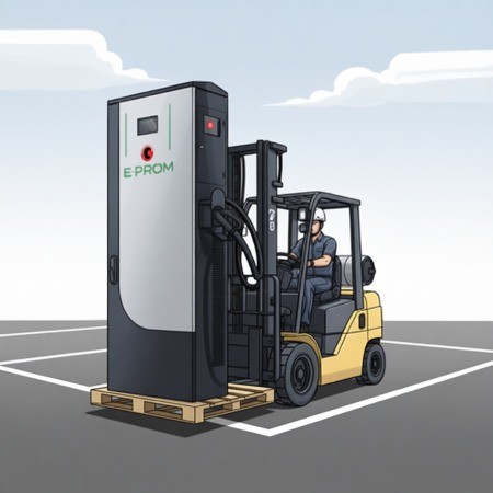 Установка зарядной станции напольного типа до 150 кг.   